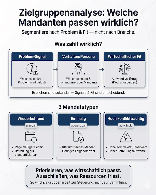 Mandanten gewinnen: Zielgruppenanalyse